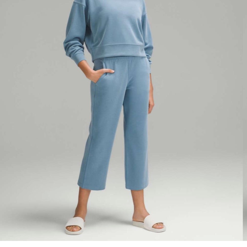 Lululemon Softstreme High-Rise Straight-Leg Cropped Pant Utility Blue